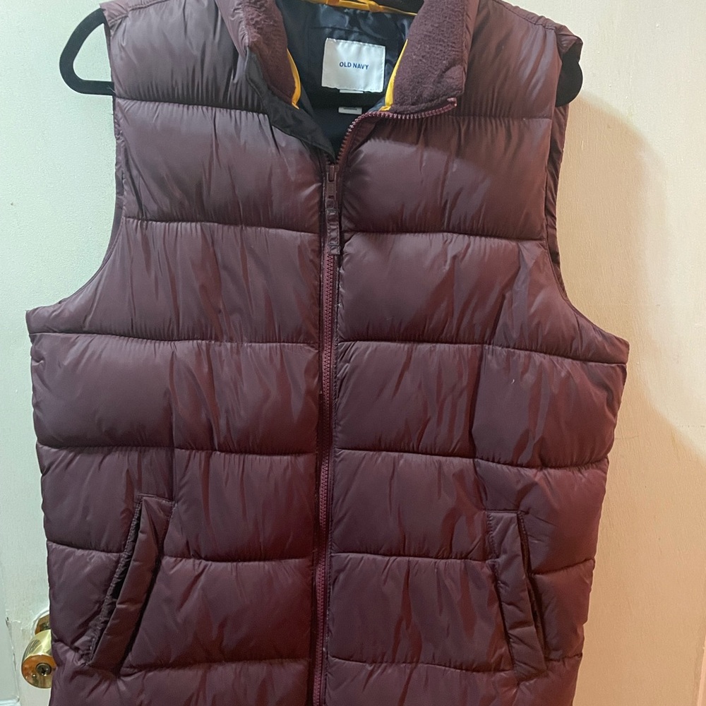 Dark Purple Men’s Puffy Vest!